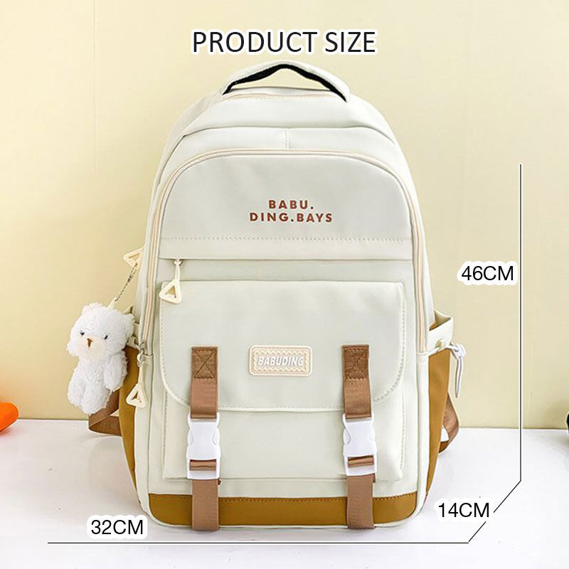 C&K Women's School Bag Junior High School High School College Backpack Large Capacity Backpack