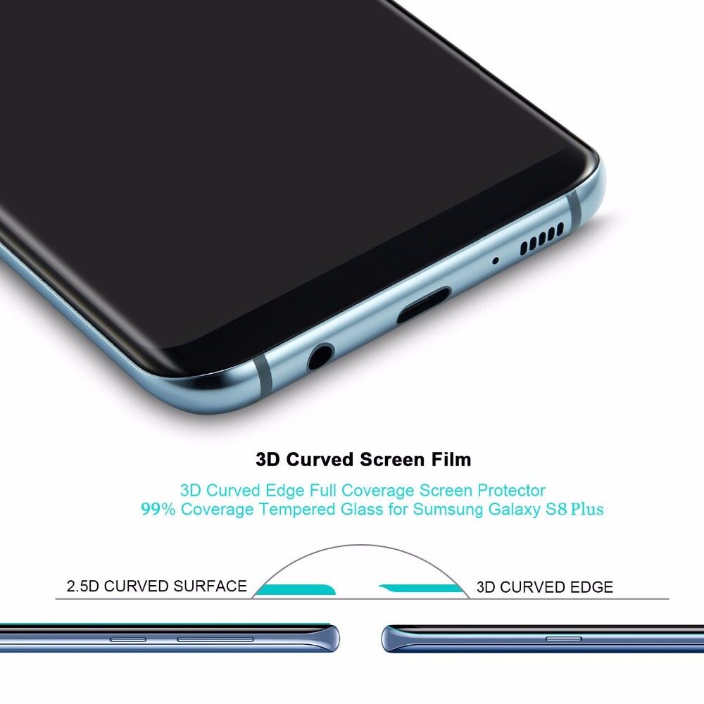 LUOWAN cho Samsung Galaxy S9 Miếng dán cường lực cho màn hình điện thoại 9H Độ cứng chống trầy xước
