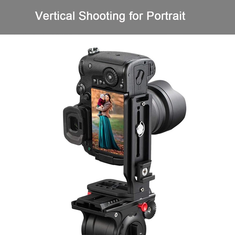 DSLR Camera L Bracket Vertical Horizontal Switching Tripod Quick Release Plate for Canon Nikon Stabilizer Tripod Monopod
