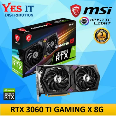 MSI NVIDIA GeForce RTX3060 Ti GAMING X 8G GDDR6 LHR GRAPHIC CARD