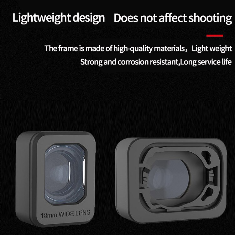 18mm Wide-angle Lens Filter 110 Degree Angle Increase Shooting Range External Lens for DJI Mini 3 Pro Drone Camera Accessories