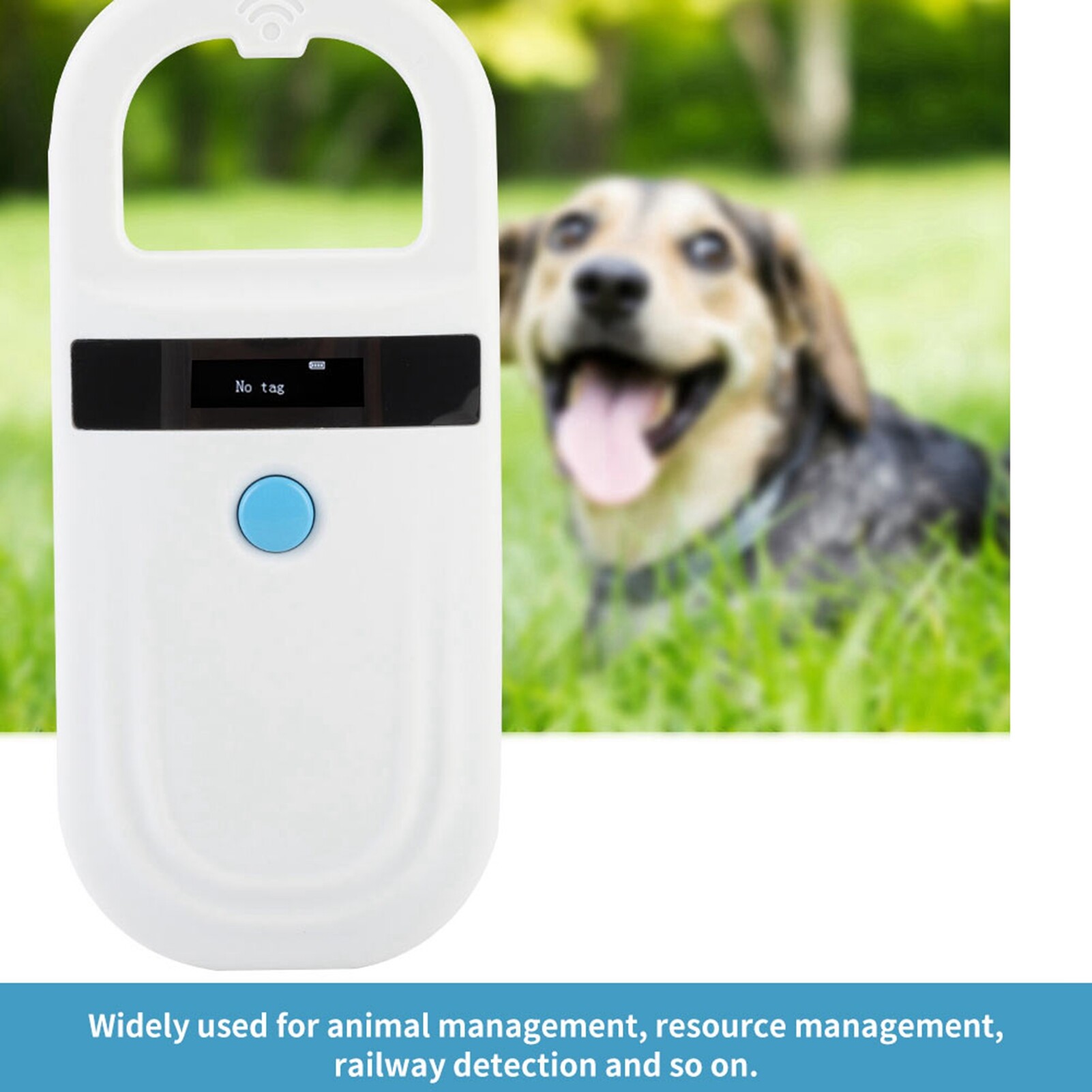 [FIRLAR] Rechargeable Animal Chip ID Scanner Microchip Scanner Pet Tag Scanner