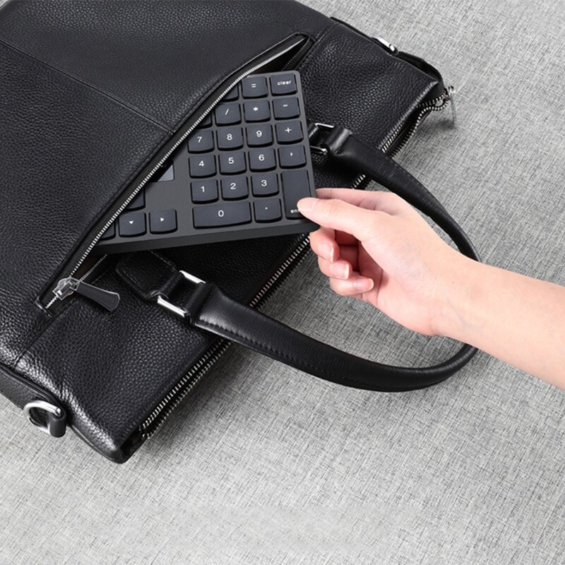 2.4G USB Wireless Numeric Keypad 35 Keys Charging Digital Keyboard Portable Laptop Computer Mini Numpad for Travel Home