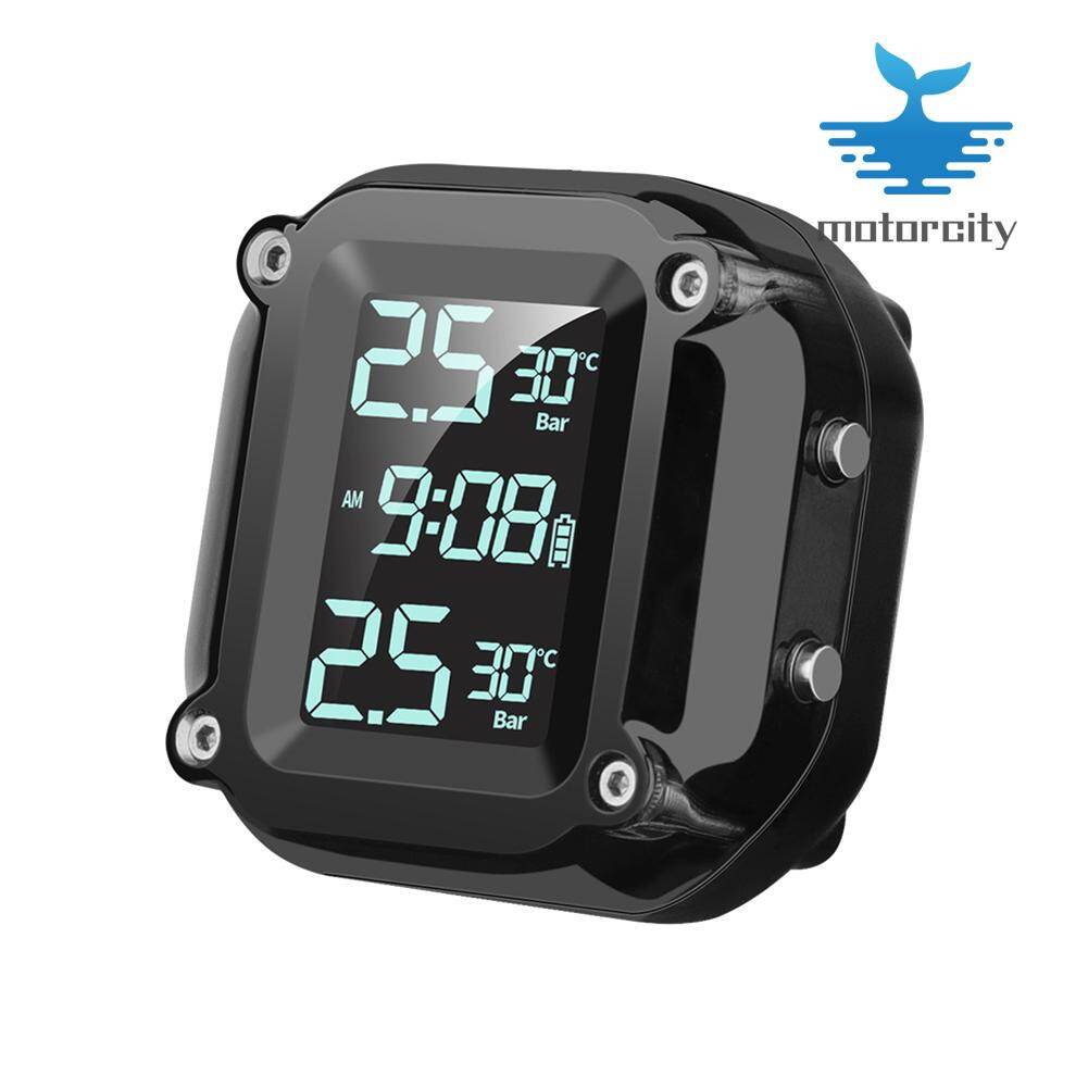 M5 Motorcycle Wireless Tire Pressure Monitoring Alarm with External Sensors