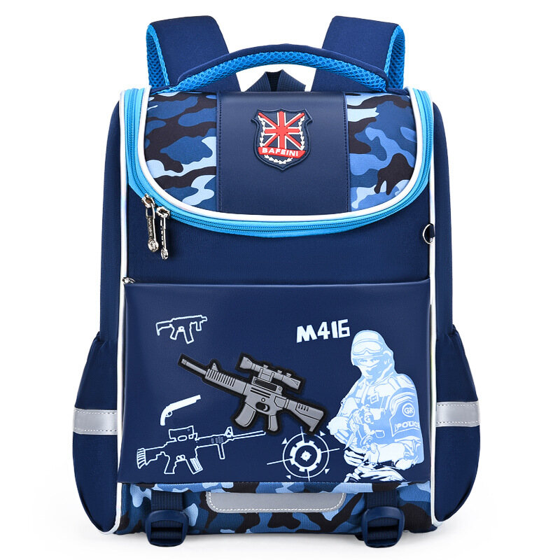 AMILA Elementary school students cartoon schoolbag male and female all-in-one open space bag 1-2 grade children's backpack