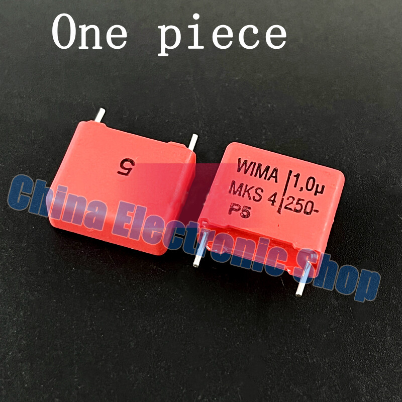 Wima mks4 capacitor 250v 1uf 250v 1.0uf 105 foot pitch 15mm