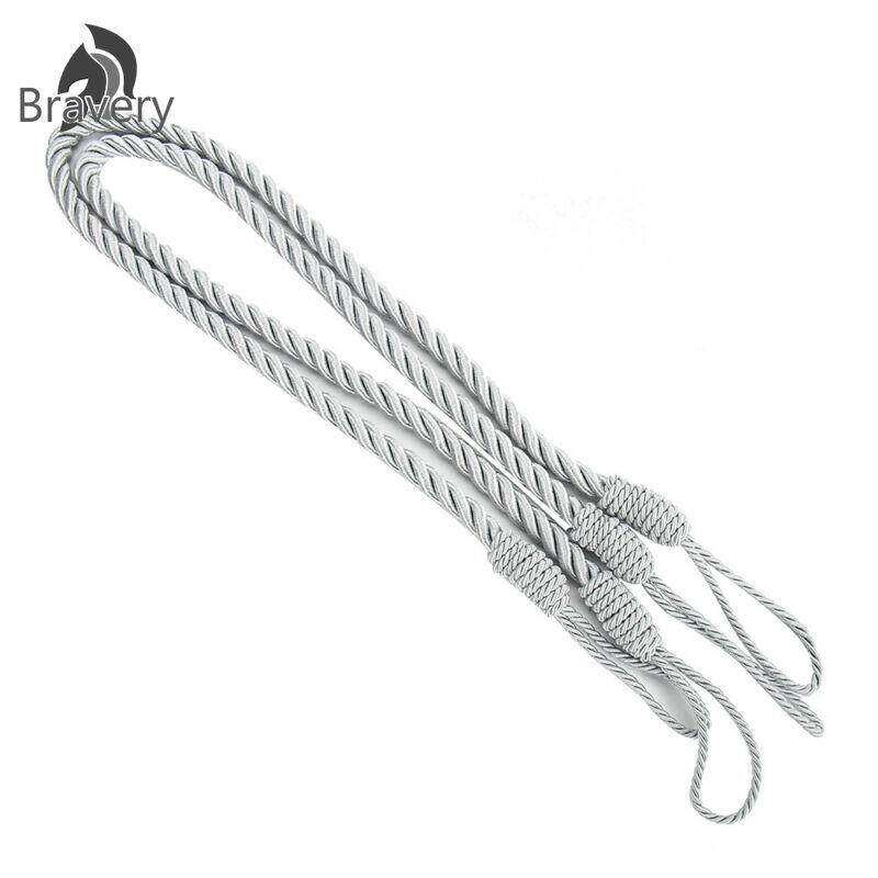 1 Pairs Curtain Tiebacks Tassel Thick Twisted Rope Living Room White Color