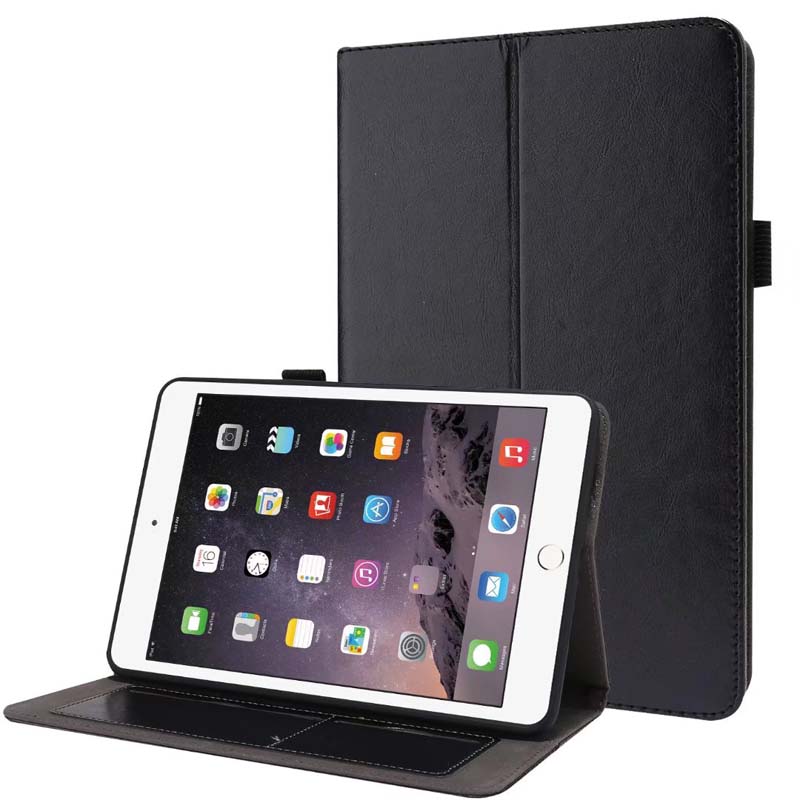 Ốp Da PU Cho iPad Mini 1 2 3 4 5 6 Ốp Chống Rơi Ốp Bảo Vệ IPadMini Mini6 Giá Đỡ Đứng Có Khe Cắm Thẻ