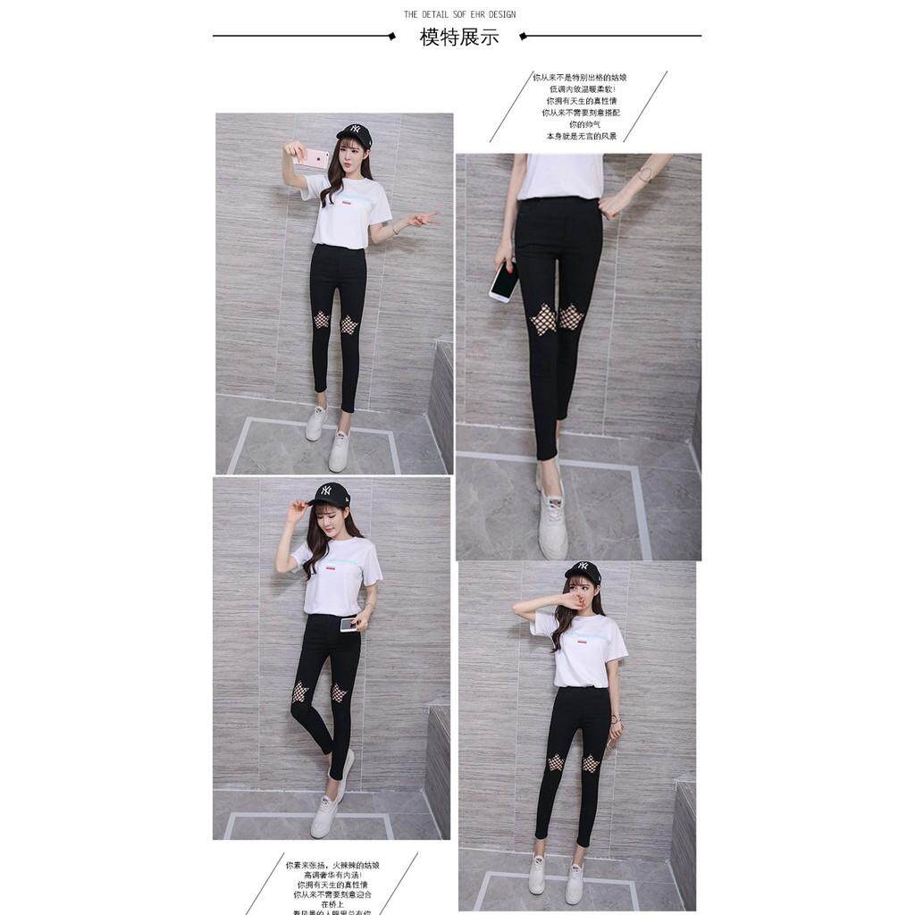 S-3XL Phụ Nữ Skinny Cắt Quần Bút Chì Giữa Eo Xà Cạp