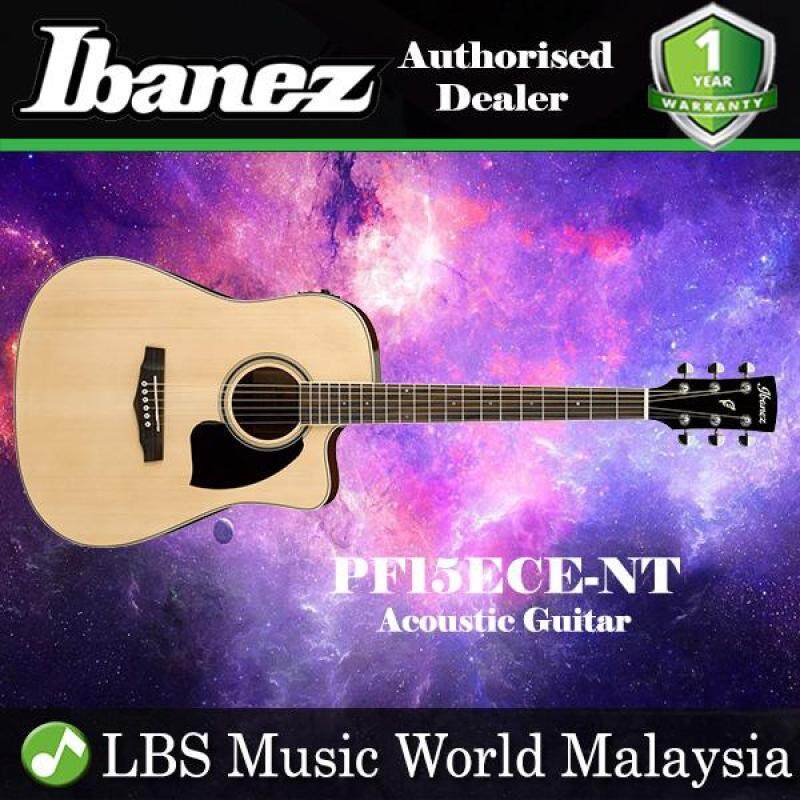 Ibanez PF15ECE-NT Natural High Gloss Dreadnought Cutaway Acoustic-Electric Guitar (PF15ECE) Malaysia