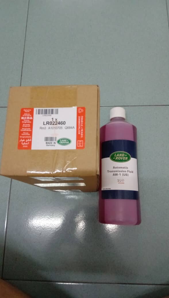 LR022460 Automatic Transmission Fluids AW1 AUTO OIL 6 Speed 1 Liter