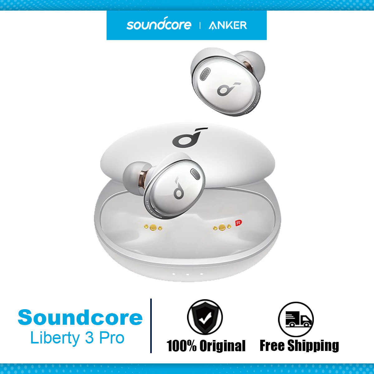 Soundcore Liberty 3 Pro by Anker Active Noise Cancelling Earbuds, True Wireless Earbuds with 