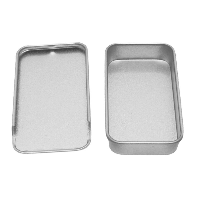 1 Cái Hộp Đựng Đồ Đẩy Bằng Thiếc Hình Chữ Nhật Nhỏ Lọ Thiếc Rỗng Bằng Kim Loại Hộp Đựng Nắp Trượt Hộp Đựng Thuốc Viên Kẹo Hộp Đựng Đồ Mini Cầm Tay