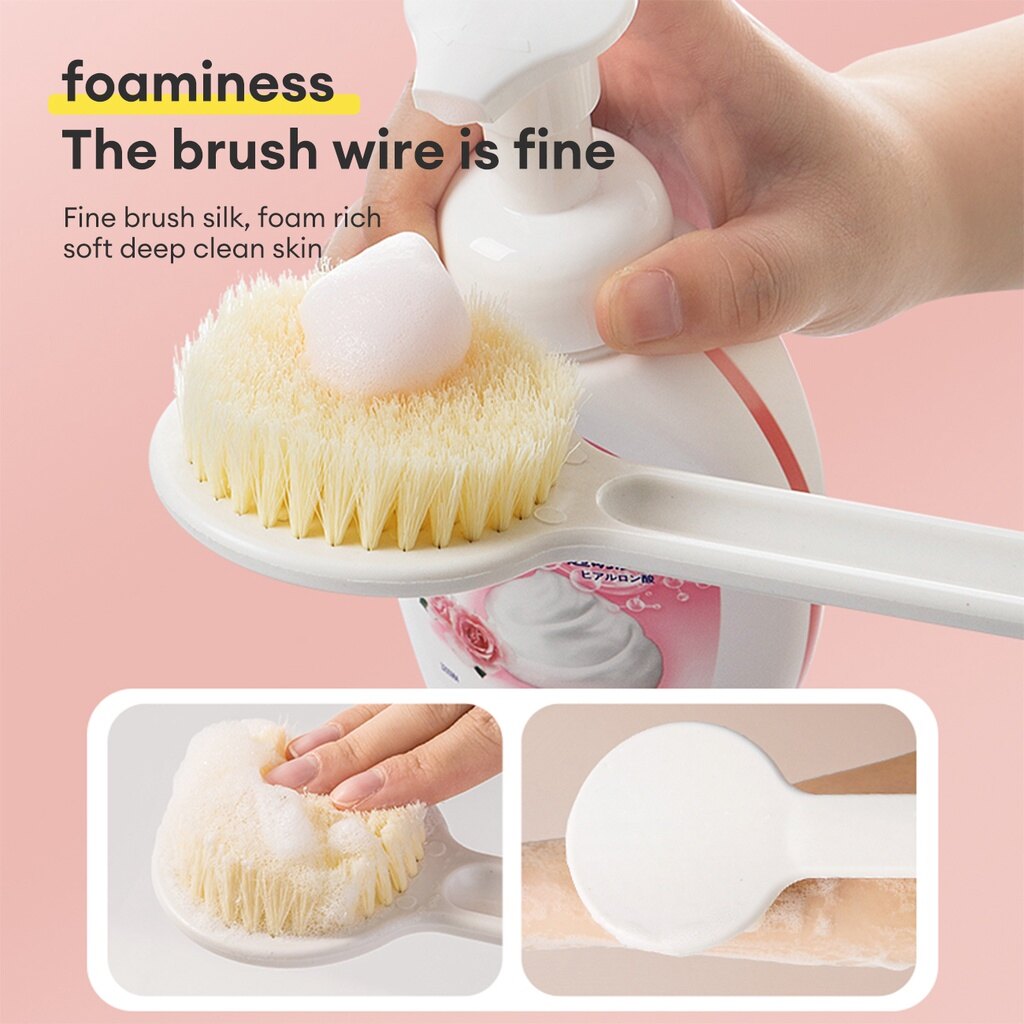 CNMF Household Bathing Soft Hair Bathing Brush Long Handle Rubbing Tool