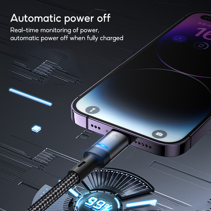 Cáp Sạc Nhanh 2 Đầu 90 Độ Dài 1M, Cáp Lightning TypeC Micro USB Cho Samsung OPPO VIVO Huawei Xiaomi iPhone iPad Switch...