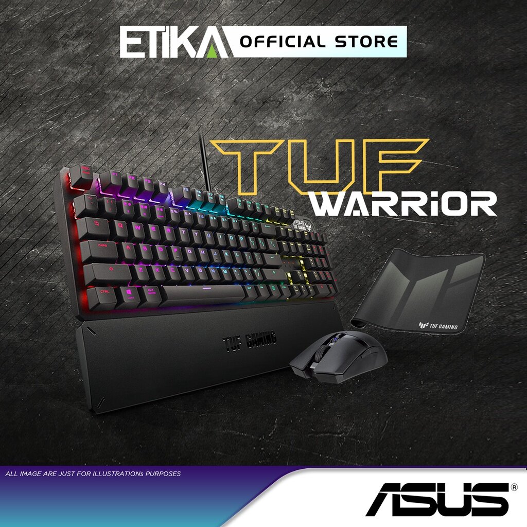 [ Bundle Set ] Asus "TUF Warrior Set" Gaming Combo Asus TUF K3