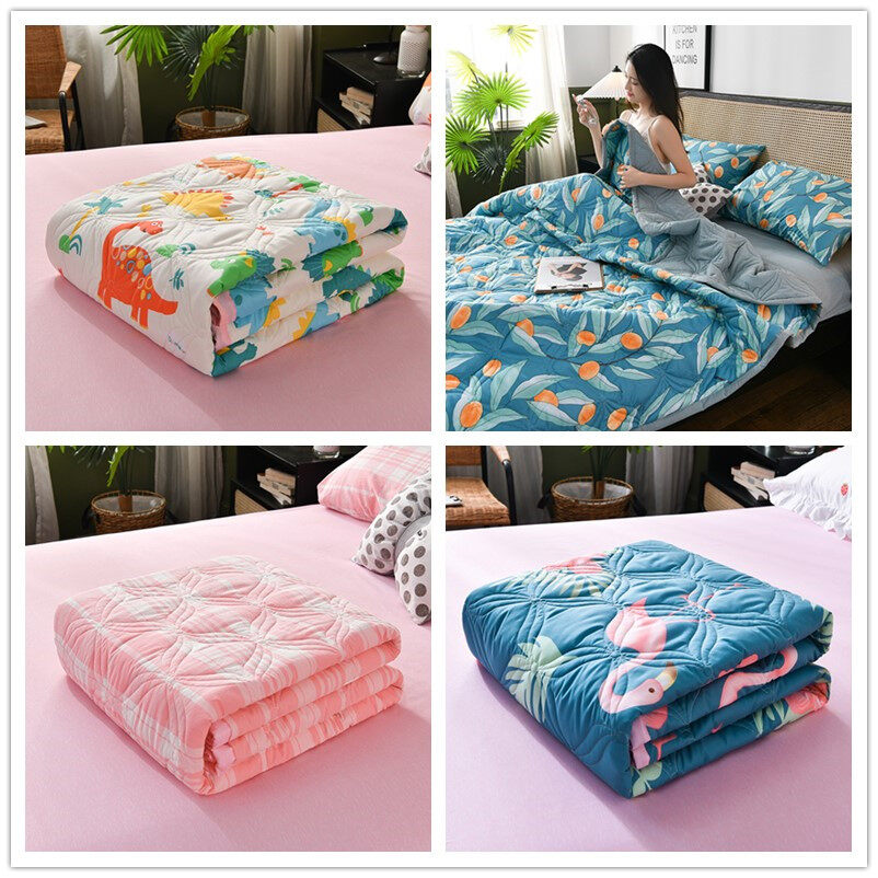 Washed Cotton Comforter High Quality Quilt Soft Blanket Single King Queen Size Air Conditioner Quilt