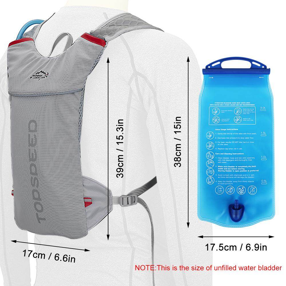 Hydration Pack Backpack with 2L Water Bladder Super Lightweight Breathable Hydration Vest For Outdoors Running Cycling Climbing