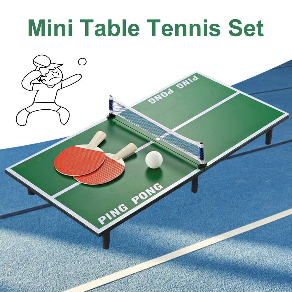 Mini Ping Pong Table Tennis Table Set Wooden Children's Educational ...