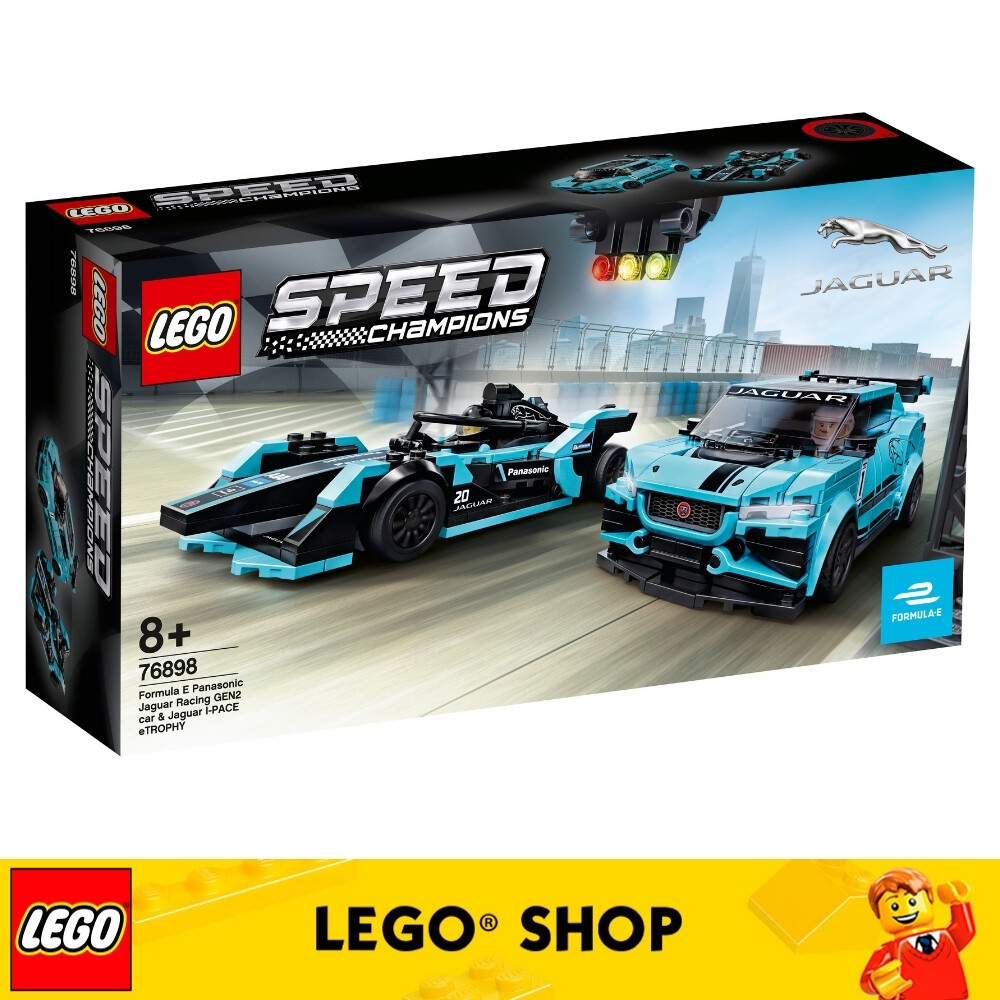 LEGO Speed Champions 76898 Formula E Xe hơi Panasonic Jaguar Racing GEN2 & Jaguar I-PACE eTROPHY (56