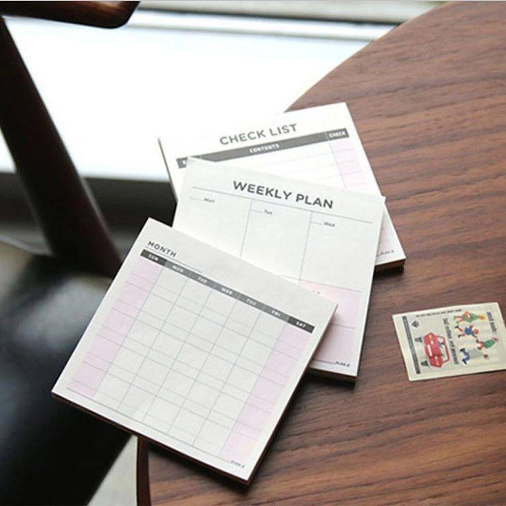 MMLUCK sticker gura 60 Tờ Văn Phòng Phẩm Sáng Tạo Danh sổ tay kế hoạch Life Planner Lịch trình hình thành thói quen
