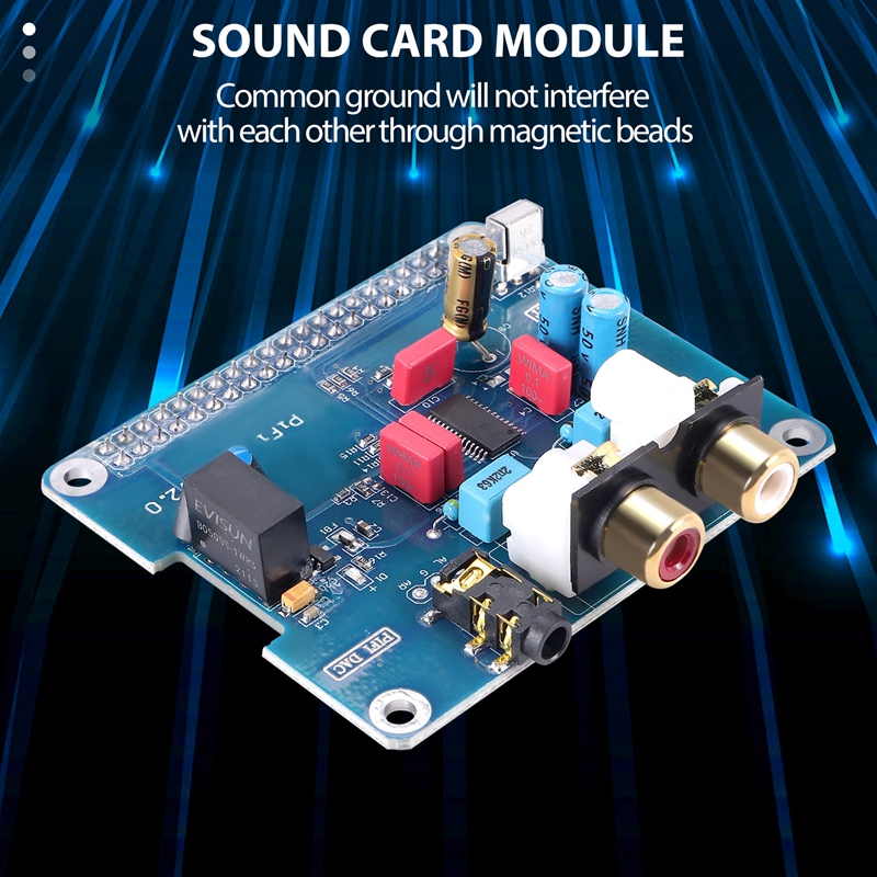 PIFI Digi DAC+ HIFI DAC Audio Sound Card Module I2S interface for Raspberry pi 3 2 Model B B+ Digital Audio Card Pinboard V2.0 Board SC08