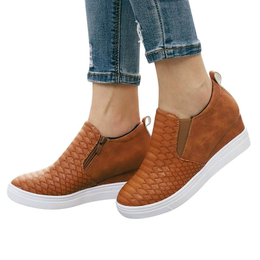 womens casual shoes with zipper