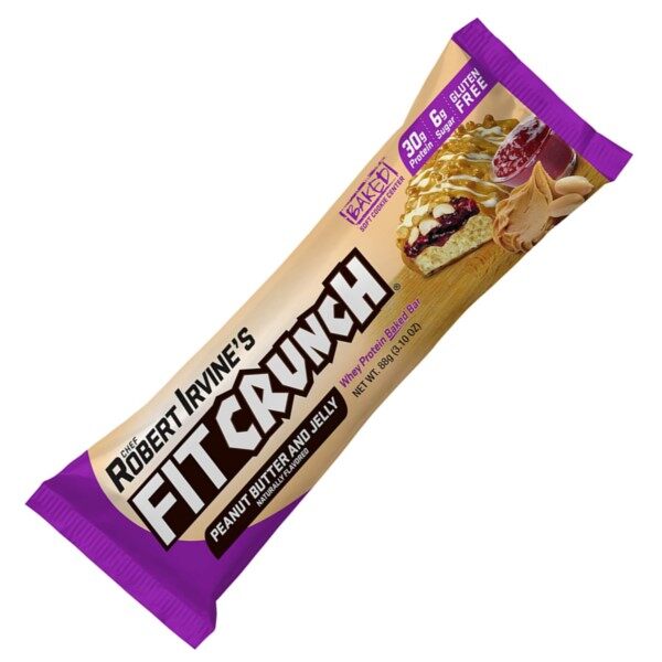 FITCRUNCH Protein Bars, Award Winning, Peanut Butter & Jelly Taste