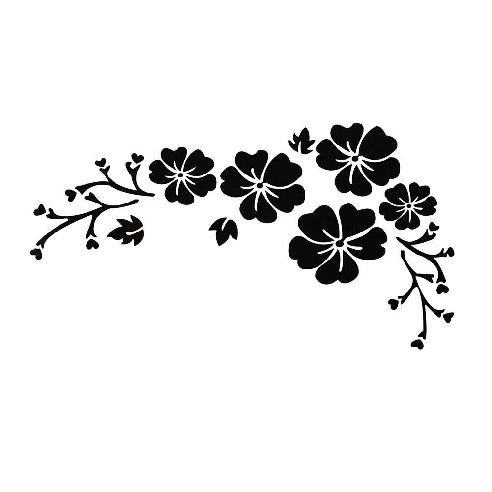 SuperRide Fashion Flower Blossom Car Decal Sticker Auto Truck Bumper Door Window Decor