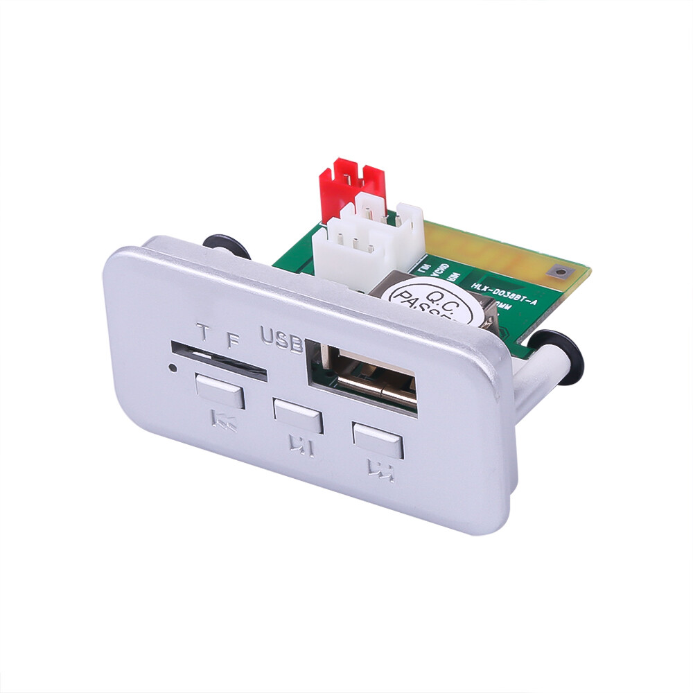 Bảng Giải Mã MP3 Bluetooth 5.0 Không Dây 12V Mô-đun Âm Thanh MP3 WMA Hỗ Trợ USB FM TF Radio Đầu Vào AUX Cho Đài Phát Thanh Gia Đình Xe Hơi