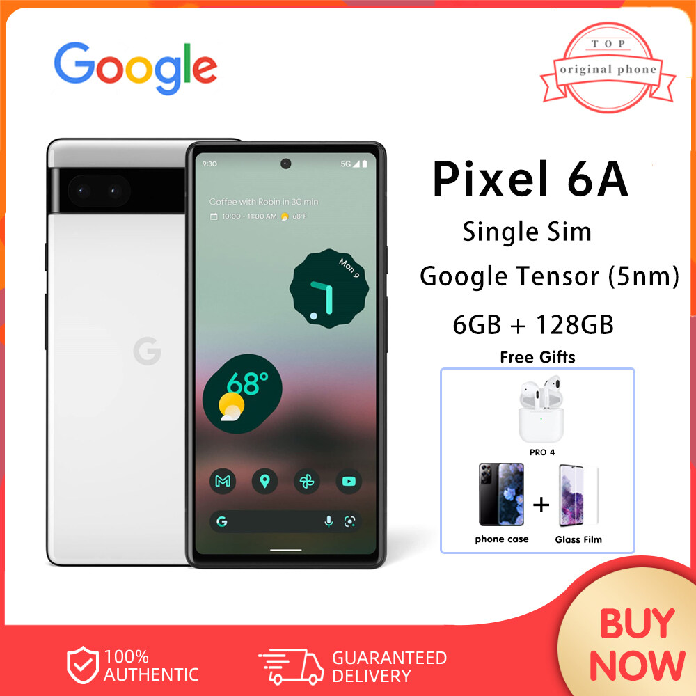 Google Pixel 6A Unlocked US Version Single Sim + eSIM 5G Mobile Phone ...