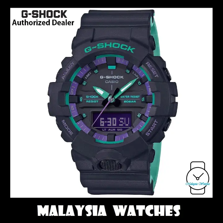 g shock purple and black