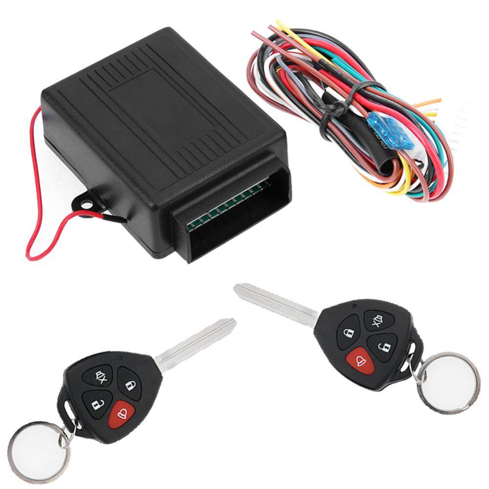 12V Car Door Lock Vehicle Keyless Entry System 11Pin Wire Plug Vehicle Security Door Lock Kit Central Locking Remote Control Kit Accessories