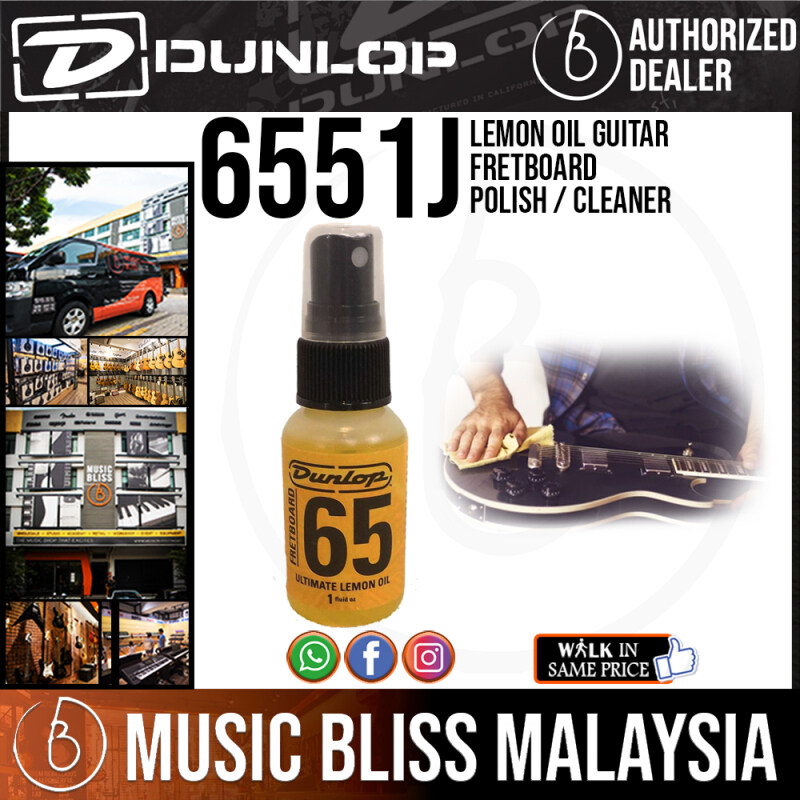 Jim Dunlop 6551J Lemon Oil Guitar Fretboard Polish / Cleaner Malaysia