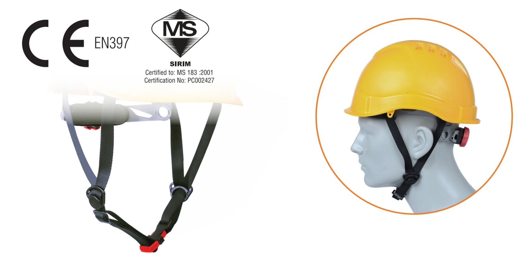 ADVANLITE II ABS Short Brim Ventilation Safety Helmet Swivel Ratchet c