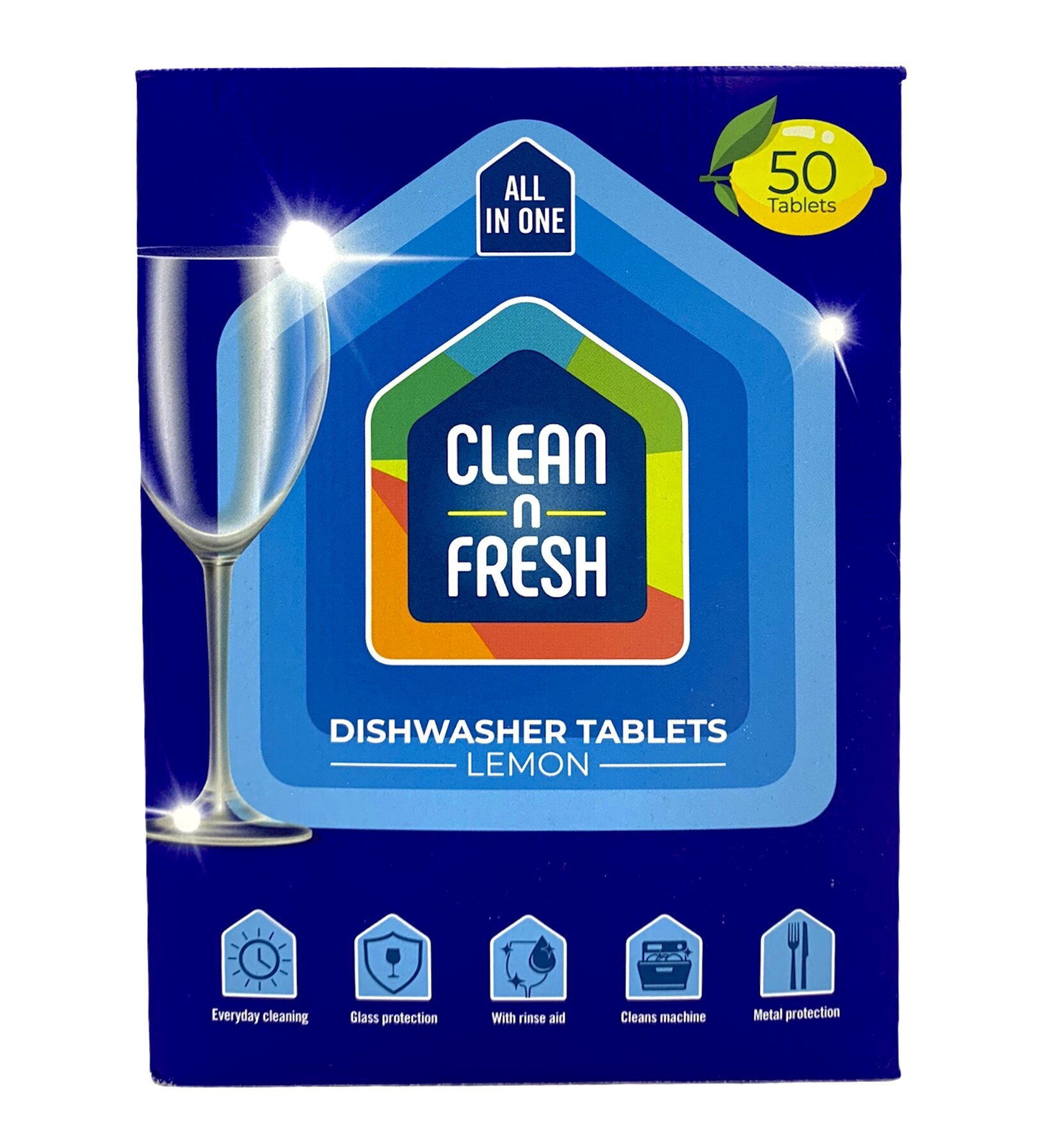 CLEAN N FRESH ALL IN 1 50 LEMON DISHWASHER TABLETS 750g Lazada