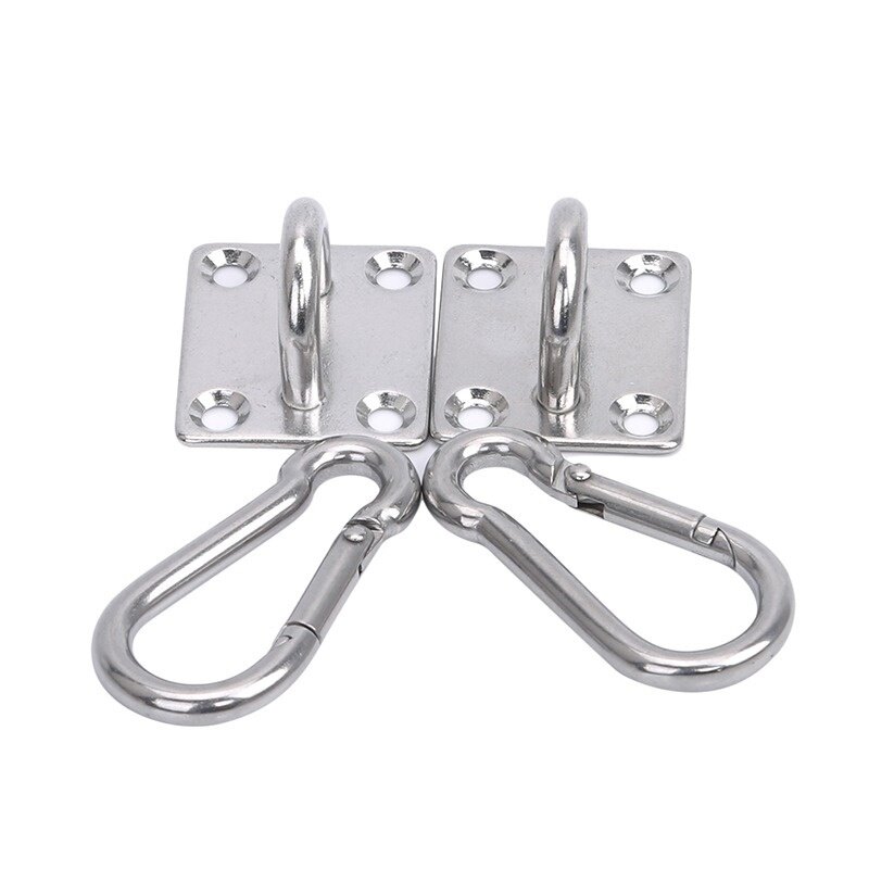 2 Bộ Móc Treo Trần Treo Tường Hình Chữ U Móc Võng Đa Năng Chịu Lực Cao Bằng Thép Không Gỉ Đế Kim Loại