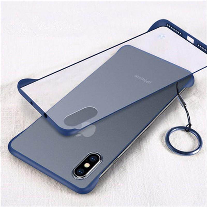 Zeallion, Ốp Lưng Bảo Vệ Điện Thoại Trong Suốt Không Viền Mờ Không Viền Siêu Mỏng Cho Apple iPhone X XS Max XR Với Vòng Tay