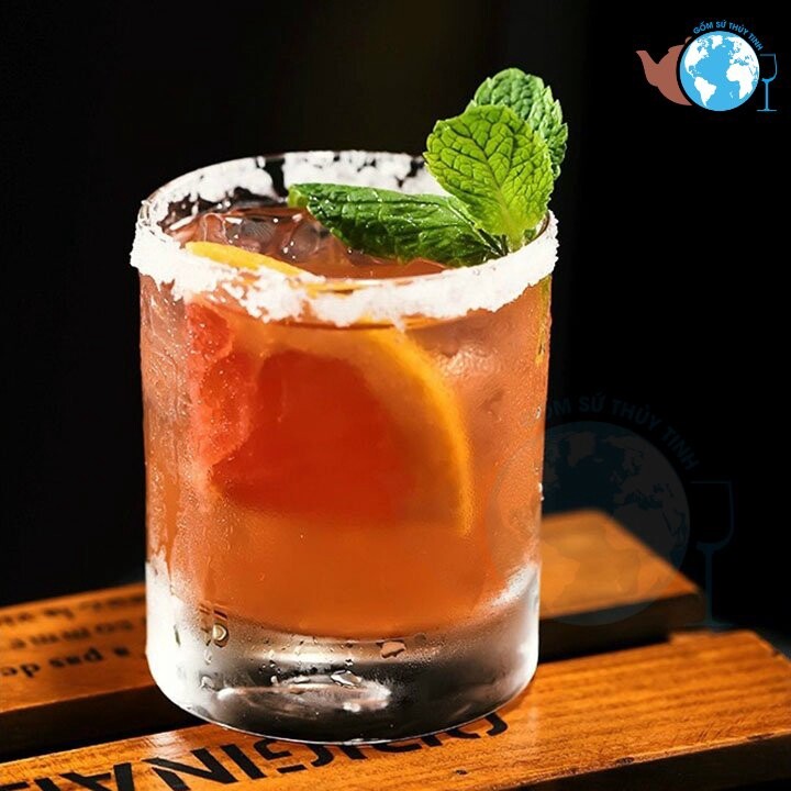 Bộ 12 ly thuỷ tinh trụ tròn lùn cao cấp - Bộ 12 ly thuỷ tinh uống trà uống coktail uống cafe nóng