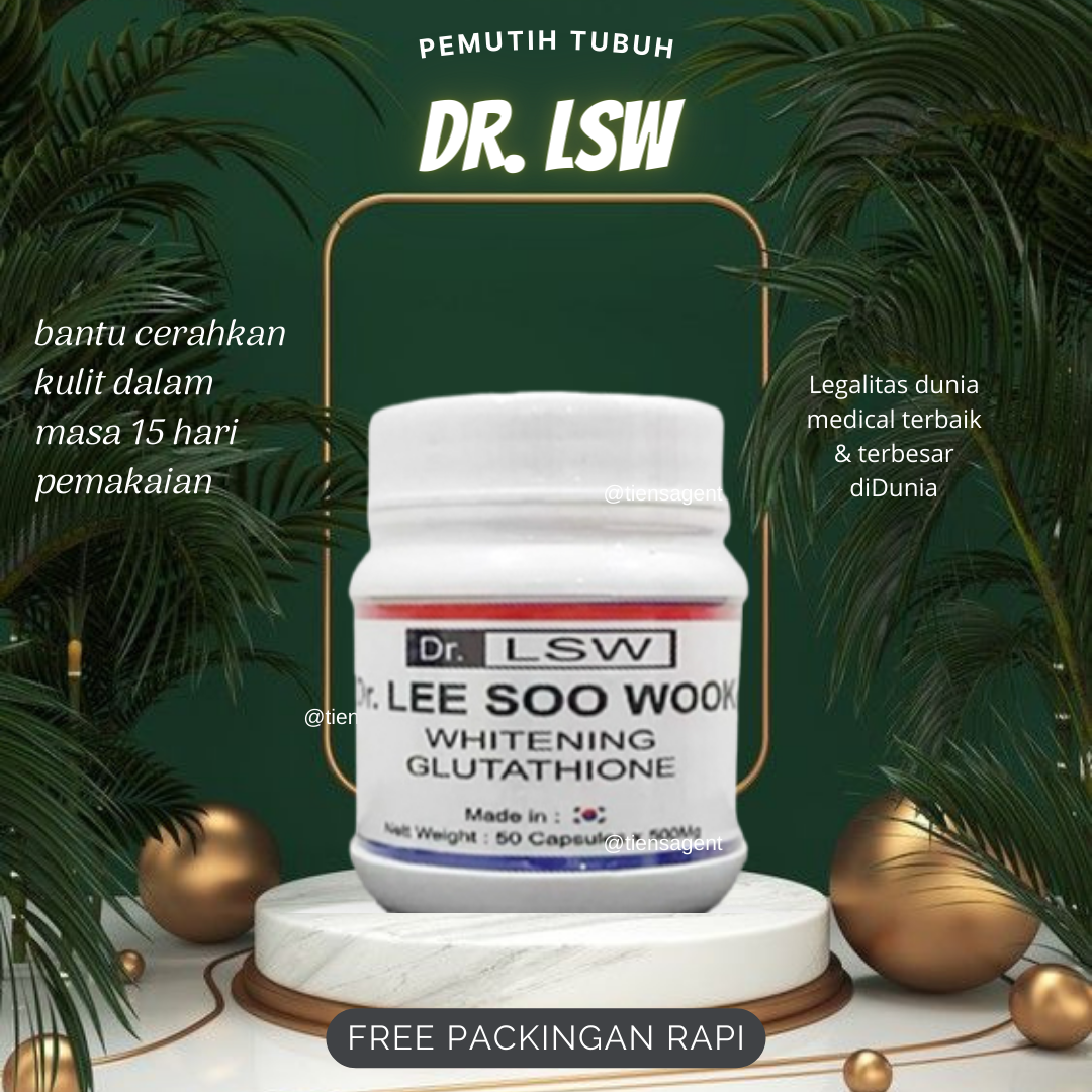 dr lee soo wook whitening glutathione price BPOM mengingatkan masyarakat untuk waspada terhadap suplemen ilegal merek Dr. LSW yang mengklaim bisa memutihkan kulit. Produk ini tidak terdaftar di BPOM, banyak dijual online, dan hasil uji laboratorium bahkan tidak menemukan Buy Dr Lsw Original Online