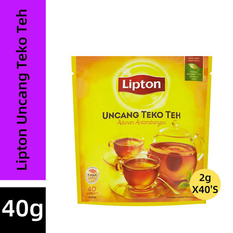 Lipton Uncang Teko Teh 40 Potbags 80g Exp 22 07 2021 Lazada