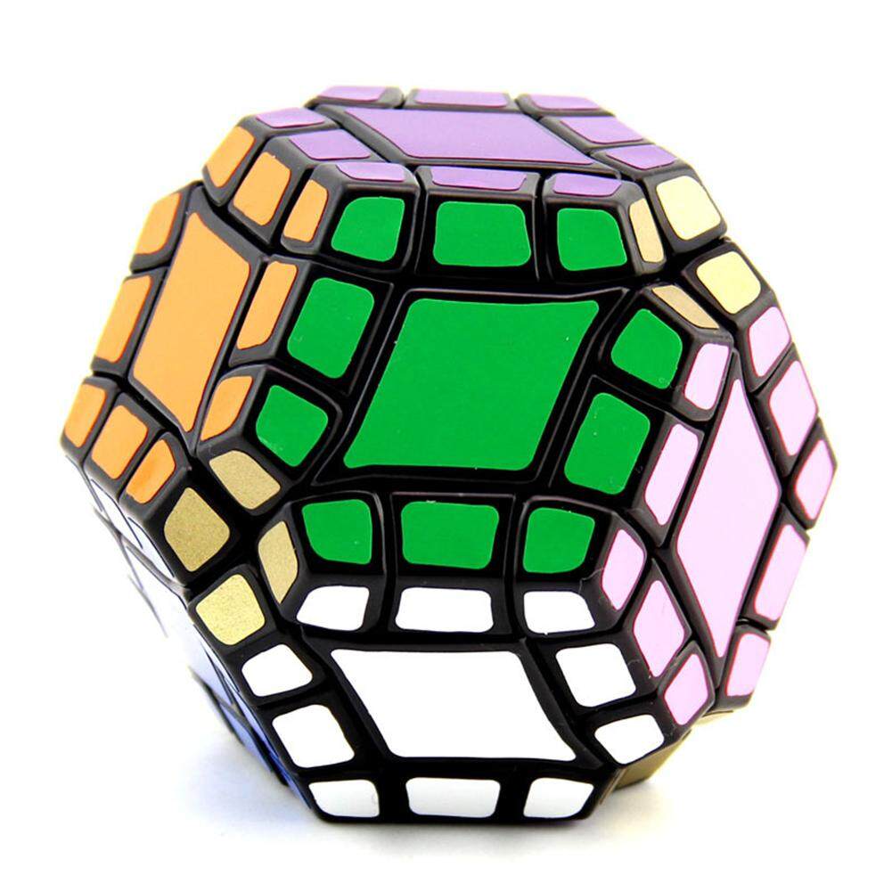Redcolourful Curvy Copter Puzzle Cube Black