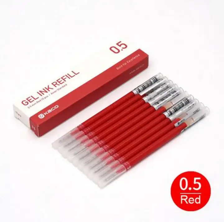 Original Xiaomi Kaco Pen 0 5mm Blue Black Red Green Refill Ink Colorful Pen Ballpoint Pens Student Stationery Office Pen Writing Lazada Singapore