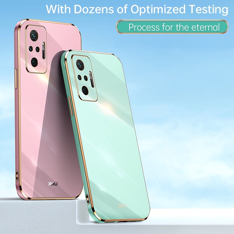 Ốp Xiaomi Redmi Note 10 Pro Ốp Lưng Mạ Điện Silicon Mềm Chống Sốc Ốp Điện Thoại Redmi Note10 Pro