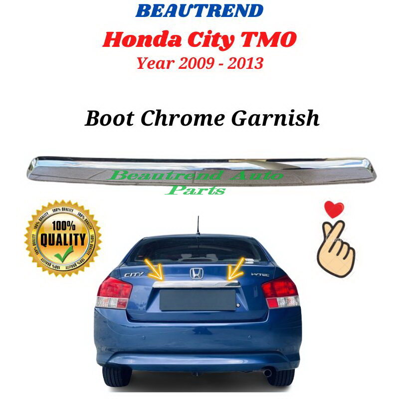 Honda City Rear Boot Garnish Chrome Moulding City TMO Bonnet Bonet honda-city-rear-boot-garnish-chrome-moulding-city-tmo-bonnet-bonet