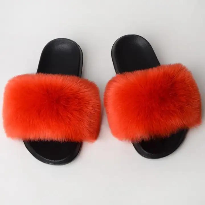 fake fur slides