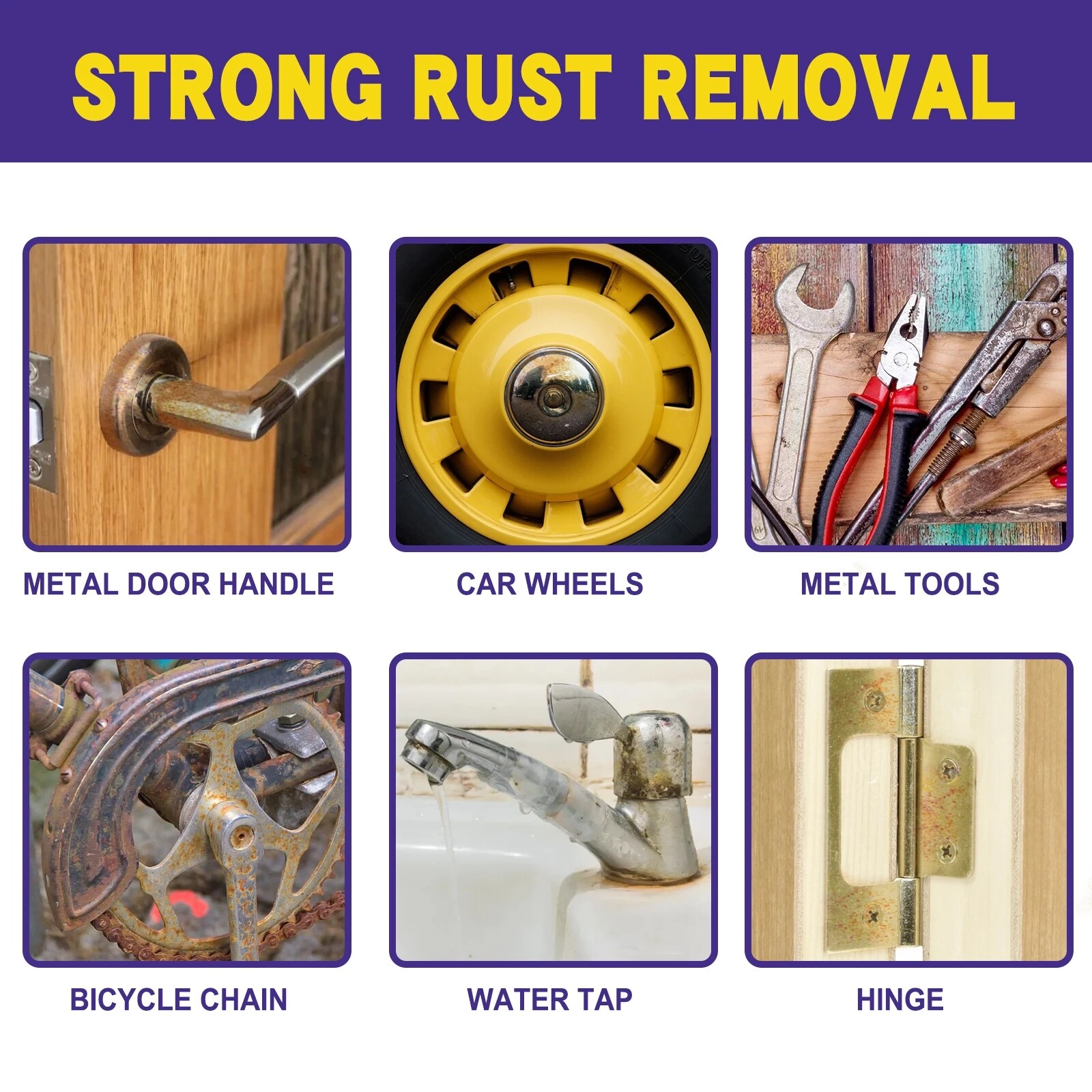 【88HomeStore】30ml Home Rust Remover Multi-Purpose Rust Inhibitor Auto Window Rust Remover Derusting Spray Metal Polish Rust Converter
