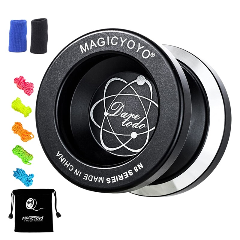 Magicyoyo unresponsive yoyo n8,yoyo for adults,undersized metal yoyo for kids,bonus 5 yo-yo strings,yo yo bag