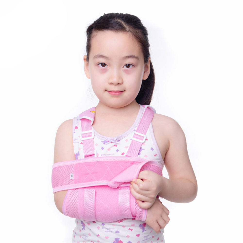 Đai đeo tay hỗ trợ cho trẻ em, Đai đeo y tế dạng lưới thoáng khí Thiết bị cố định khuỷu tay Hỗ trợ cánh tay Băng đeo chấn thương vai với dây đeo có thể điều chỉnh cho khuỷu tay bị gãy