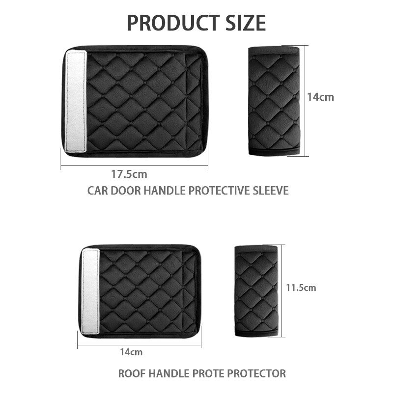 Car Interior Door Handle Protector Covers Auto Roof handle Protection Pads